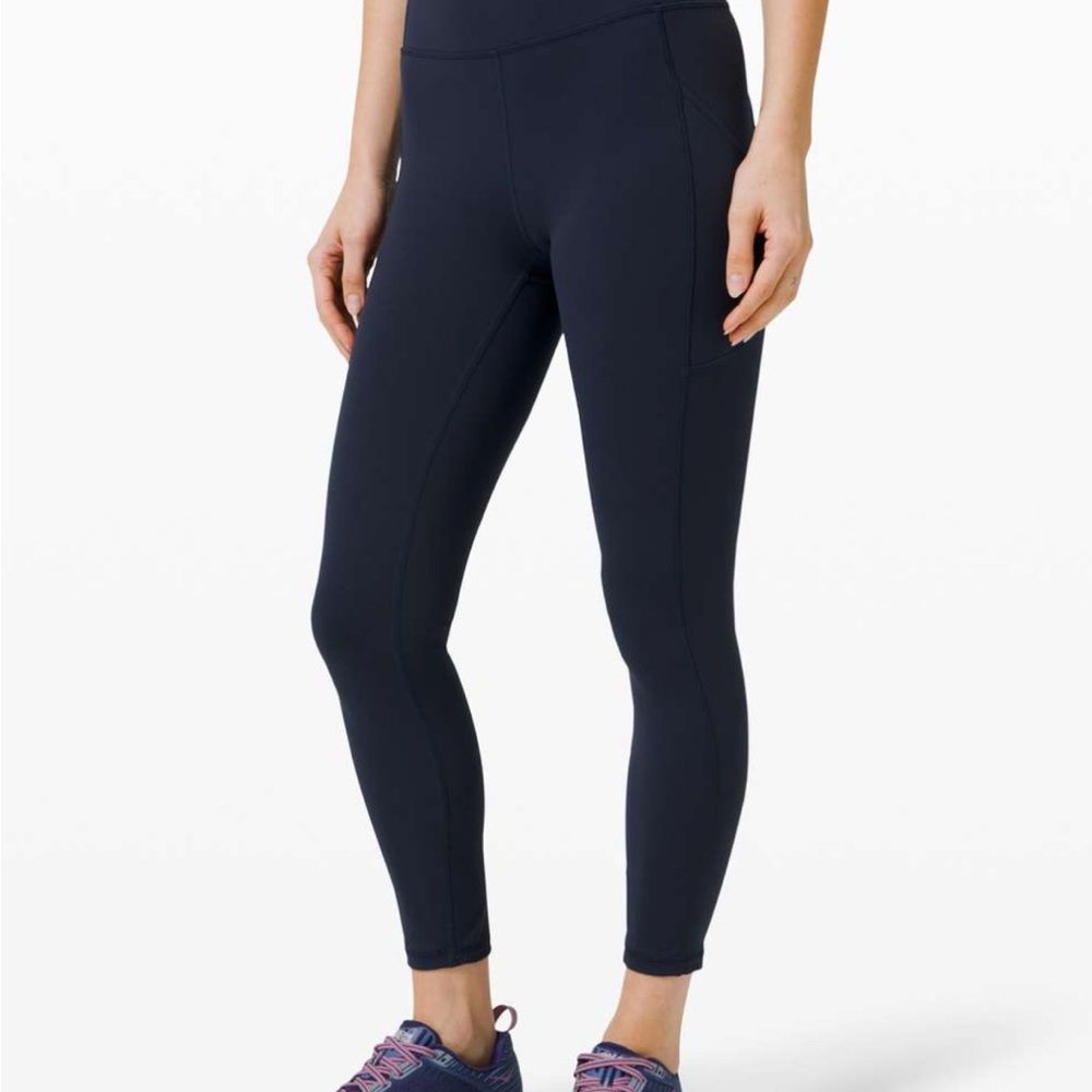 Lululemon Invigorate Navy Leggings
